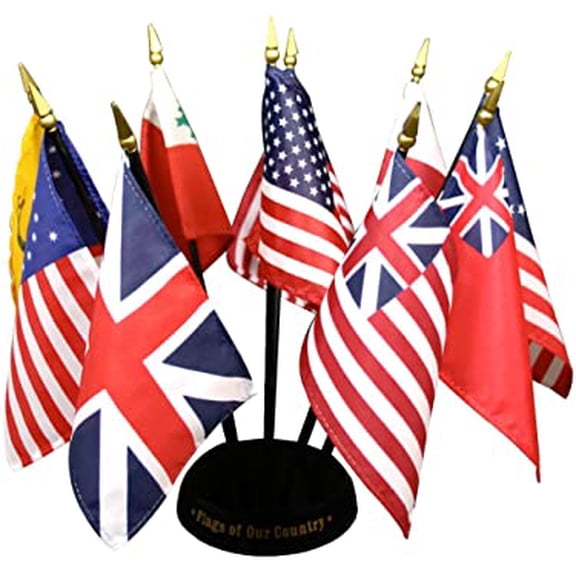 Flags of Our Country Miniature Flag Kit (4 in. x 6 in. Flag / 10 in. Staff)