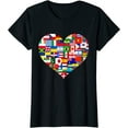 thumbnail image 1 of Flags of the Countries of the World International Gift T-Shirt, 1 of 3