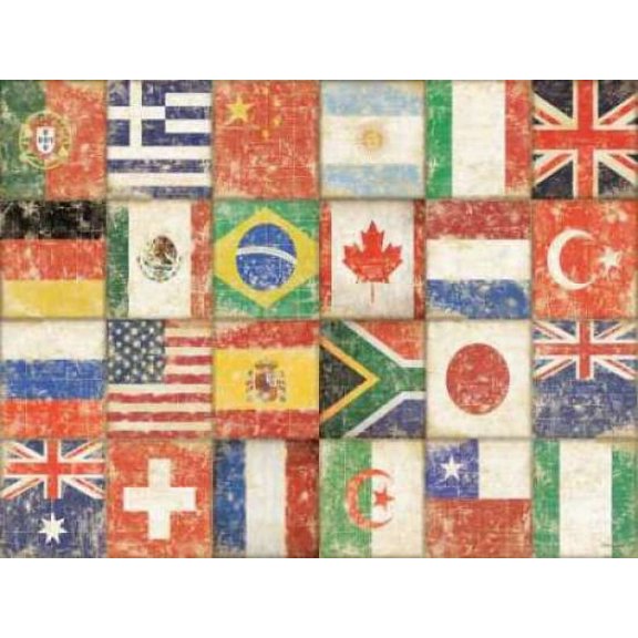 Flags of the World Canvas Art - Stephanie Marrott (18 x 24)