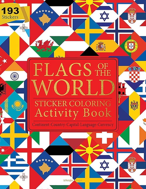 Flags of the World - Sticker Coloring Activity Book for Children ...