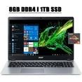 thumbnail image 1 of Flagship Acer Aspire 5 Premium Laptop Computer 15.6" Full HD IPS Display AMD Quad-Core Ryzen 5 3500U 8GB DDR4 1TB SSD Webcam Backlit Keyboard AMD Radeon Vega 8 HDMI WIFI Win 10, 1 of 10