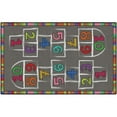 thumbnail image 1 of Flagship Carpets CE486-28W 5 x 8 Hopscotch Rug - Rectangle, 1 of 1