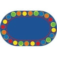 thumbnail image 1 of Flagship Carpets Cheerful Sitting Spots Oval Rug, 1 of 2