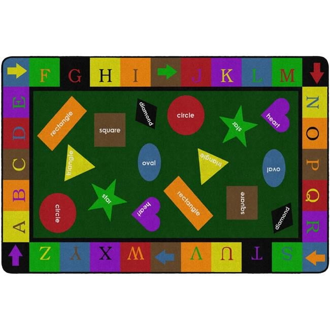 Simple Shapes Rug Flagship Carpets FE116-34A 6 x 9 ft. Simple Shapes Rug - Rectangle ...