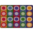 thumbnail image 1 of Flagship Carpets FE118-32A 5 ft. 10 in. x 8 ft. 4 in. Dot Spots Rug - Rectangle, 1 of 1