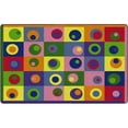 thumbnail image 1 of Flagship Carpets FE119-44A 7 ft. 6 in. x 12 ft. Silly Circles Rug - Rectangle, 1 of 2