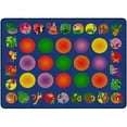 thumbnail image 1 of Flagship Carpets FE129-32A 5 ft. 10 in. x 8 ft. 4 in. Circletime Learning Rug - Rectangle, 1 of 1