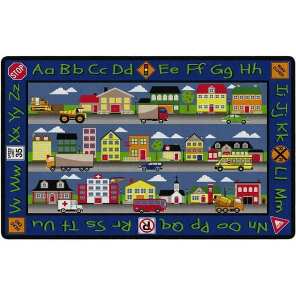 Flagship Carpets FE260-44A 7 ft. 6 x 12 Our Town Rug - Rectangle