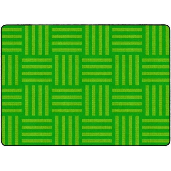 Flagship Carpets FE383-32A 6 x 8 ft. 4 Hashtag Tone on Tone Rug, Lime - Rectangle