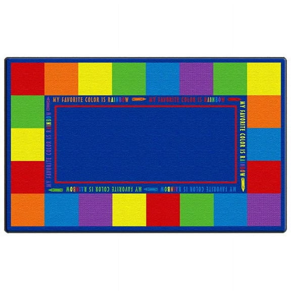 Flagship Carpets FE401-32A Rectangle My Favorite Color Carpet, 6 ft. x 8 ft. 4 in.