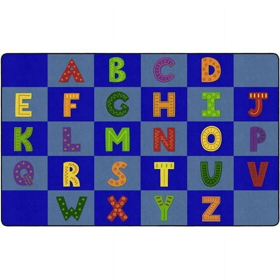 Flagship Carpets FX1524-44FS 7 ft. 6 in. x 12 in. Learning My ABCs Carpet