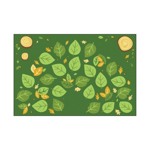 Flagship Carpets Falling Leaves 6' x 9' Carpet