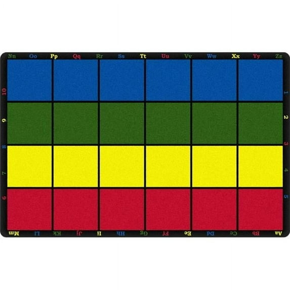 Flagship Carpets PE423-32 Rectangle Cushy Stars Seating Carpet- 6 ft. x 8 ft. 4 in. - 20 Seats