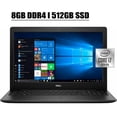 thumbnail image 1 of Flagship Dell Inspiron 15 3000 3590 Laptop Computer 15.6" FHD Display 10th Gen Intel Quad-Core i7-10510U 8GB DDR4 512GB SSD Webcam WIFI HDMI Intel UHD Graphics Win 10, 1 of 10