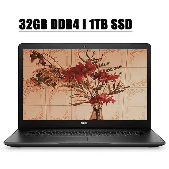 Flagship Dell Inspiron 17 3000 3793 Laptop Computer I 17.3" FHD Anti-Glare Display I 10th Gen Intel Quad-Core i5-1035G1 I 32GB DDR4 1TB SSD I WIFI HDMI Webcam Type-C Win 10