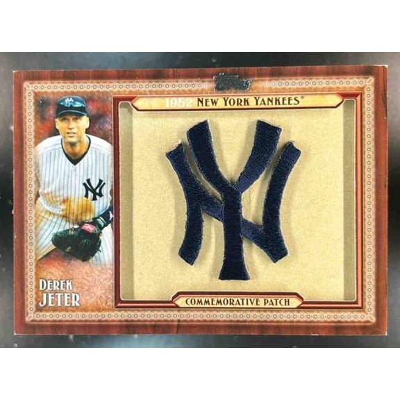 Topps Flagship Throwback Logo Manufactured Patch Derek Jeter #TLMP-DJ New York Yankees New York Yankees MLB Baseball Trading Card