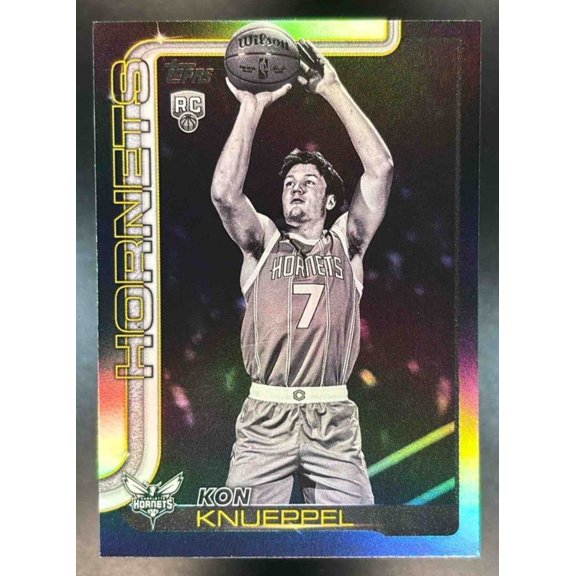 Flagship Kon Knueppel #204 Base Blackout Variation Basketball Card by Topps