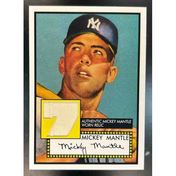 Mickey Mantle New York Yankees Topps Flagship Home Run History Bat Relics Trading Card #MHRR370