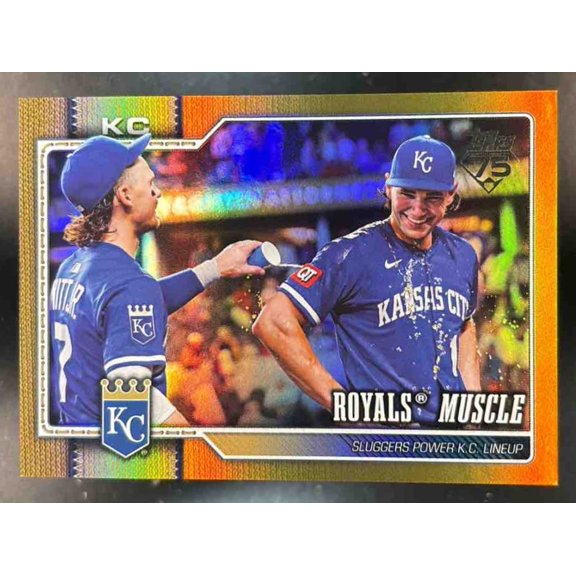 Flagship Royals Muscle #236 Base Gold Rainbow Foil