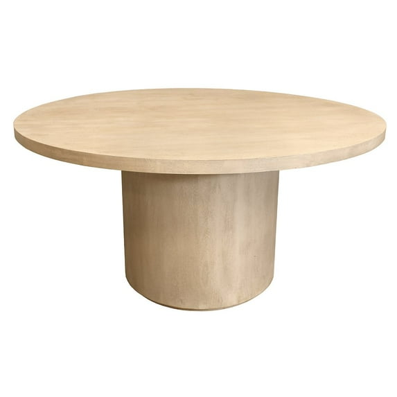 Moti Flagstaff 60" Round Dining Table in Stone Natural