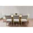 thumbnail image 1 of Flagstaff 9-Piece 84" Dining Set With 8 Ash Boucle Chairs In Gray, 1 of 13