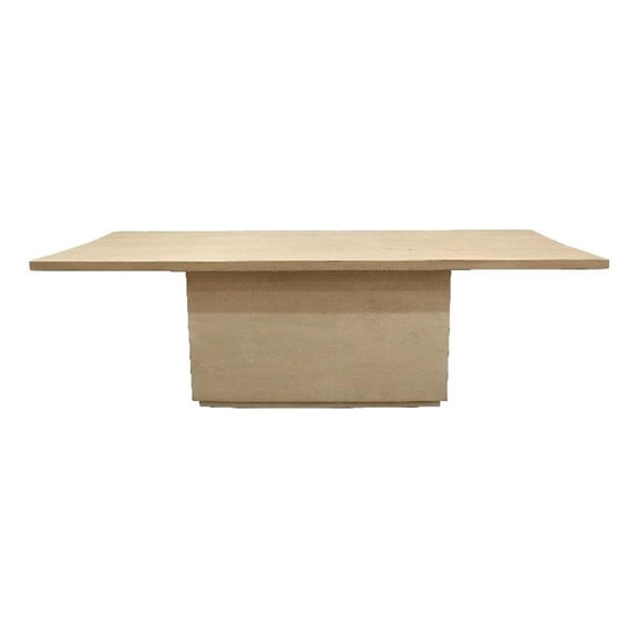 Flagstaff 96" Solid Wood Dining Table in Stone Natural Finish