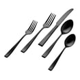 thumbnail image 1 of Flagstaff Matte Black 18/0 Stainless Steel 20 Piece Flatware Set, Service For 4, 1 of 1