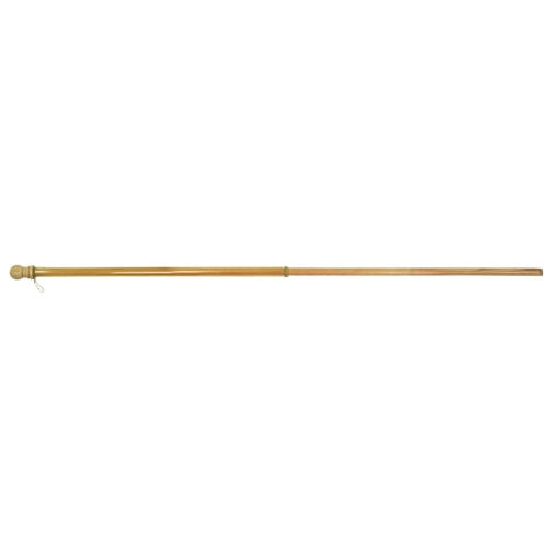 Flagtrends 60 x 1 in. Wood Pole With Anti-Wrap Sleeve - Brown