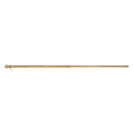 Flagtrends 60 x 1 in. Wood Pole With Anti-Wrap Sleeve - Brown