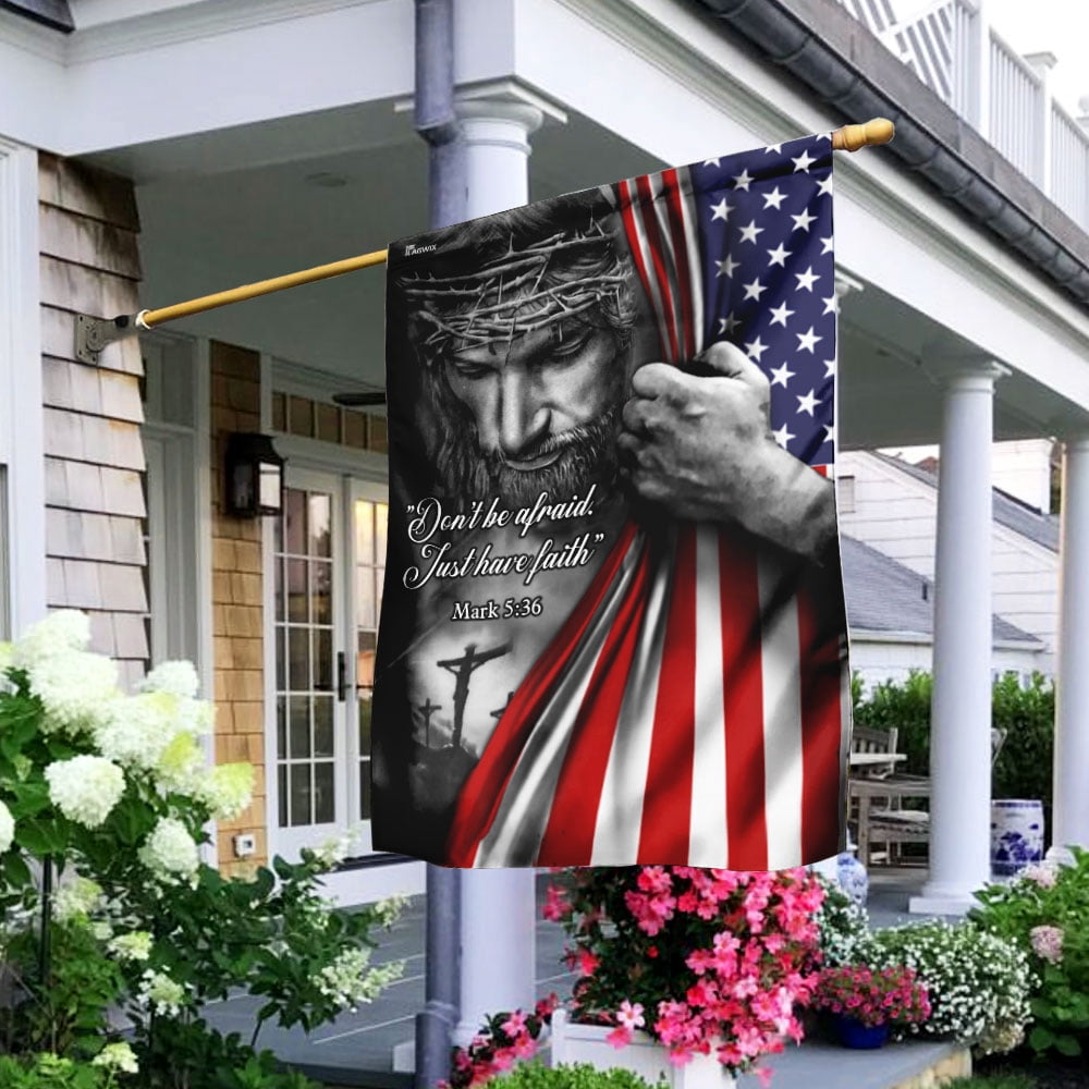 Breeze Decor Gartenflagge 'Navy Jack Americana' – 33x47 Cm, Wetterfest, Doppelseitig Bedruckt