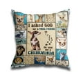thumbnail image 1 of Flagwix Outdoor Pillow Covers, Chihuahua 17 X 17 Throw Pillow Covers, Indoor Outdoor Pillows For Couch, Sofa, Chair, Patio Décor, 1 of 6