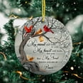 thumbnail image 1 of Flagwix Sympathy Gifts for Loss of Mom, Dad, Husband, Wife - Memorial Gifts Cardinal Birds Hanging Decor - My Mind Still Talks to You Ceramic Ornaments Double-sided Printed (1pcs), 1 of 9