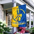 thumbnail image 1 of Flagwix Ukrainian Hippie. I Stand With Ukraine. Save Ukraine. Peace Hippie. Pray For Ukraine. Ukrainian Flag NNT432F Ukraine Flags, Indoor Outdoor Decoration - House Flag (29.5" x 39.5"), 1 of 6