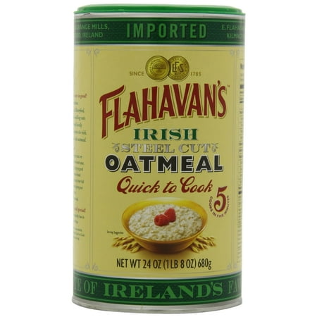 Flahavan's Irish Steel Cut Oatmeal, 24-ounce Drums (Pack of 6)