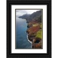thumbnail image 1 of Flaherty, Dennis 11x14 Black Ornate Wood Framed with Double Matting Museum Art Print Titled - USA, Hawaii, Kauai Aerial view of Na Pali Coast, 1 of 4