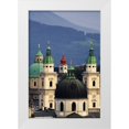 thumbnail image 1 of Flaherty, Dennis 11x14 White Modern Wood Framed Museum Art Print Titled - Austria, Salzburg Tower domes in city scenic, 1 of 4