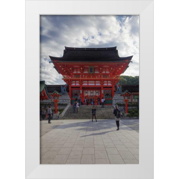 Flaherty, Dennis 11x14 White Modern Wood Framed Museum Art Print Titled - Japan, Kyoto Fushimi-Inari-Taisha Shrine