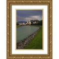 thumbnail image 1 of Flaherty, Dennis 13x18 Gold Ornate Wood Framed with Double Matting Museum Art Print Titled - Austria, Salzburg View along the Salzach River, 1 of 4