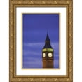 thumbnail image 1 of Flaherty, Dennis 13x18 Gold Ornate Wood Framed with Double Matting Museum Art Print Titled - Great Britain, London Clock Tower at dusk, 1 of 4