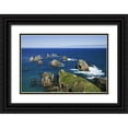 thumbnail image 1 of Flaherty, Dennis 14x11 Black Ornate Wood Framed with Double Matting Museum Art Print Titled - New Zealand, South Is Seascape from Nugget Point, 1 of 4