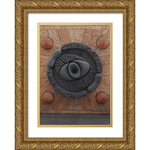 Flaherty, Dennis 14x18 Gold Ornate Wood Framed with Double Matting Museum Art Print Titled - Japan, Ikoma Art display inside train station