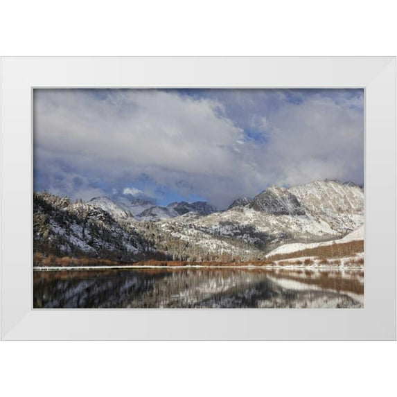 Flaherty, Dennis 18x13 White Modern Wood Framed Museum Art Print Titled - California, Sierra Nevada Spring at North Lake