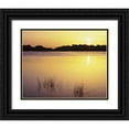 thumbnail image 1 of Flaherty, Dennis 18x15 Black Ornate Wood Framed with Double Matting Museum Art Print Titled - Florida, Everglades NP Sunset reflection on lake, 1 of 4