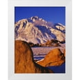 thumbnail image 1 of Flaherty, Dennis 19x24 White Modern Wood Framed Museum Art Print Titled - CA, Mt Whitney and Lone Pine peak in winter, 1 of 4