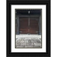 thumbnail image 1 of Flaherty, Dennis 23x32 Black Ornate Wood Framed with Double Matting Museum Art Print Titled - Japan, Kyoto Double wooden doors on building, 1 of 4