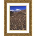 thumbnail image 1 of Flaherty, Dennis 23x32 Gold Ornate Wood Framed with Double Matting Museum Art Print Titled - CA, Sierra Nevada Circular and linear petroglyph, 1 of 4