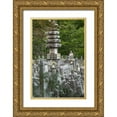 thumbnail image 1 of Flaherty, Dennis 23x32 Gold Ornate Wood Framed with Double Matting Museum Art Print Titled - Japan, Kyoto Thousands of Buddhist statuettes, 1 of 4