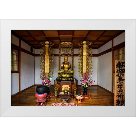 Flaherty, Dennis 24x17 White Modern Wood Framed Museum Art Print Titled - Japan, Kyoto Fushimi-Inari-Taisha Shinto Shrine