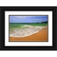 thumbnail image 1 of Flaherty, Dennis 32x23 Black Ornate Wood Framed with Double Matting Museum Art Print Titled - USA, Hawaii, Kauai Scenic of Secret Beach, 1 of 4