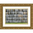 thumbnail image 1 of Flaherty, Dennis 32x23 Gold Ornate Wood Framed with Double Matting Museum Art Print Titled - CA, San Luis Obispo Co, Stacks of wine barrels, 1 of 4
